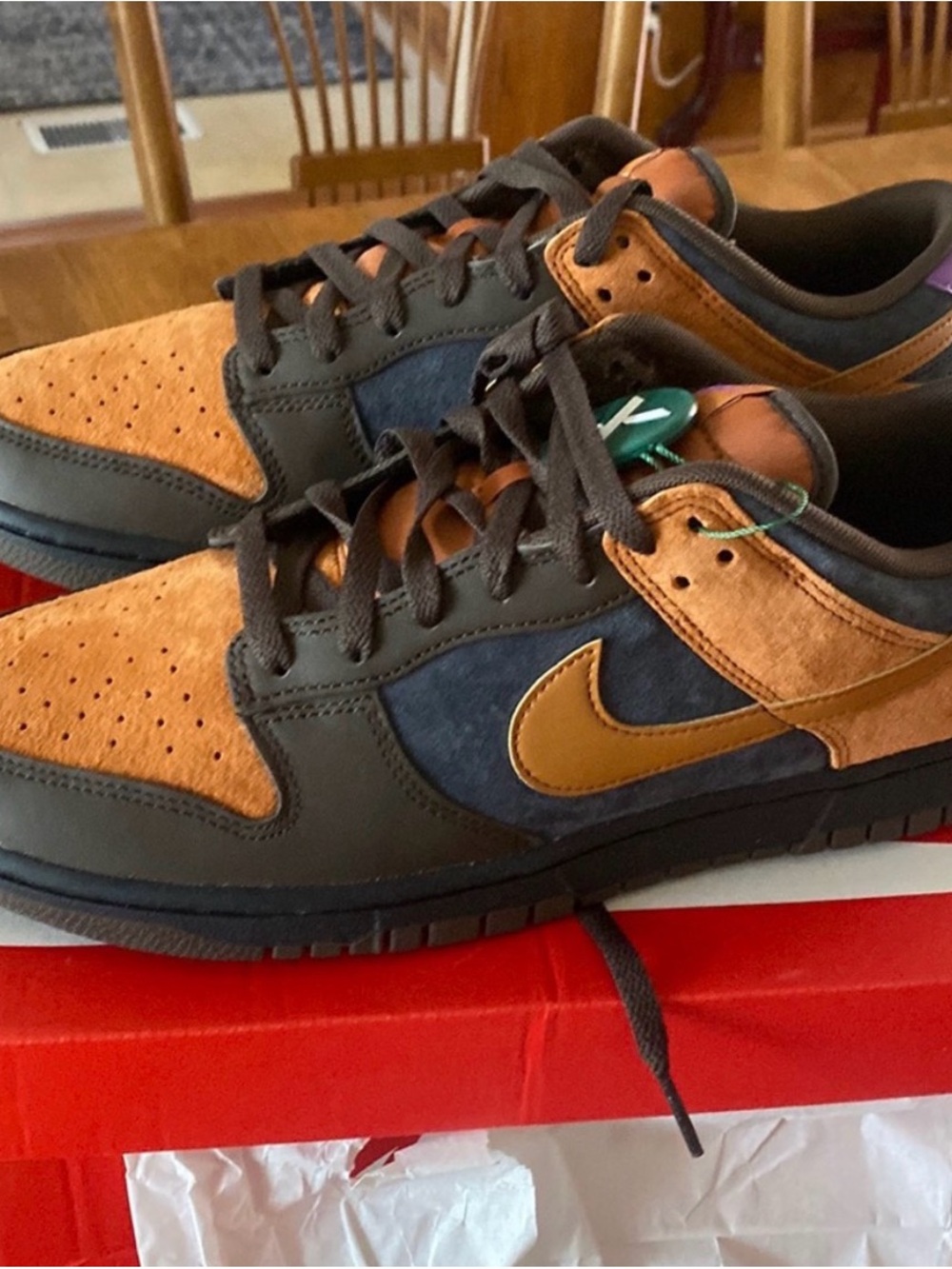 Nike Men’s Brown & Black Suede Dunk Low - Stylish Everyday Sneaker
